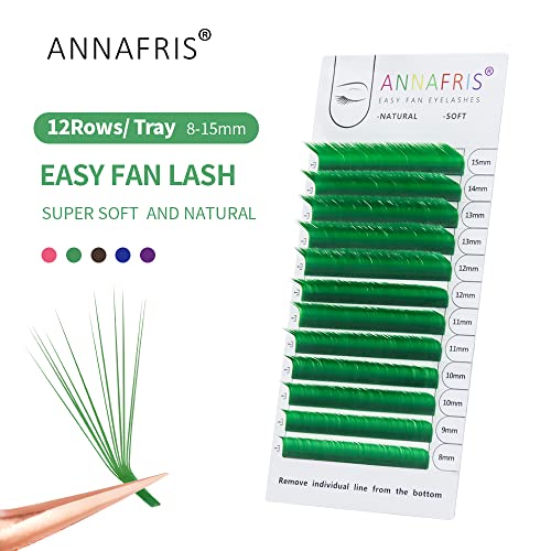 Colored Eyelash Extensions Blue 0.07 D Curl 8-15mm Mix