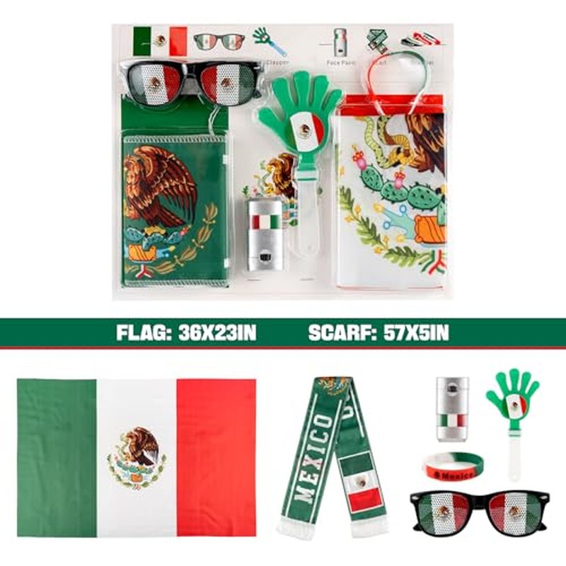 Soccer Fan Kit - 6PCS Football Accessories for Game Day
