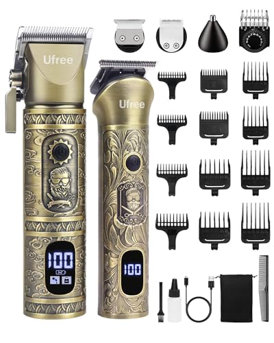Ufree Cordless Beard Trimmer & Hair Clipper Kit for Men