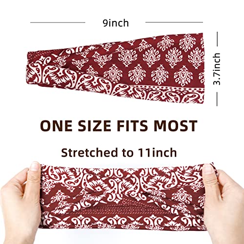 Huachi Boho Headbands for Women 6-Pack Non-Slip Wide