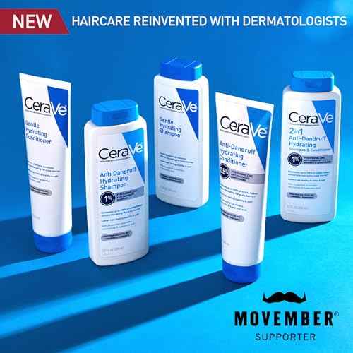 CeraVe 2 In 1 Hydrating Anti Dandruff Shampoo And Conditioner, 1% Pyrithione Zinc Dandruff Treatment, Color Safe & Sulfate Free Shampoo And Conditioner, Helps Eliminate Dandruff & Relieve Itchy Scalp