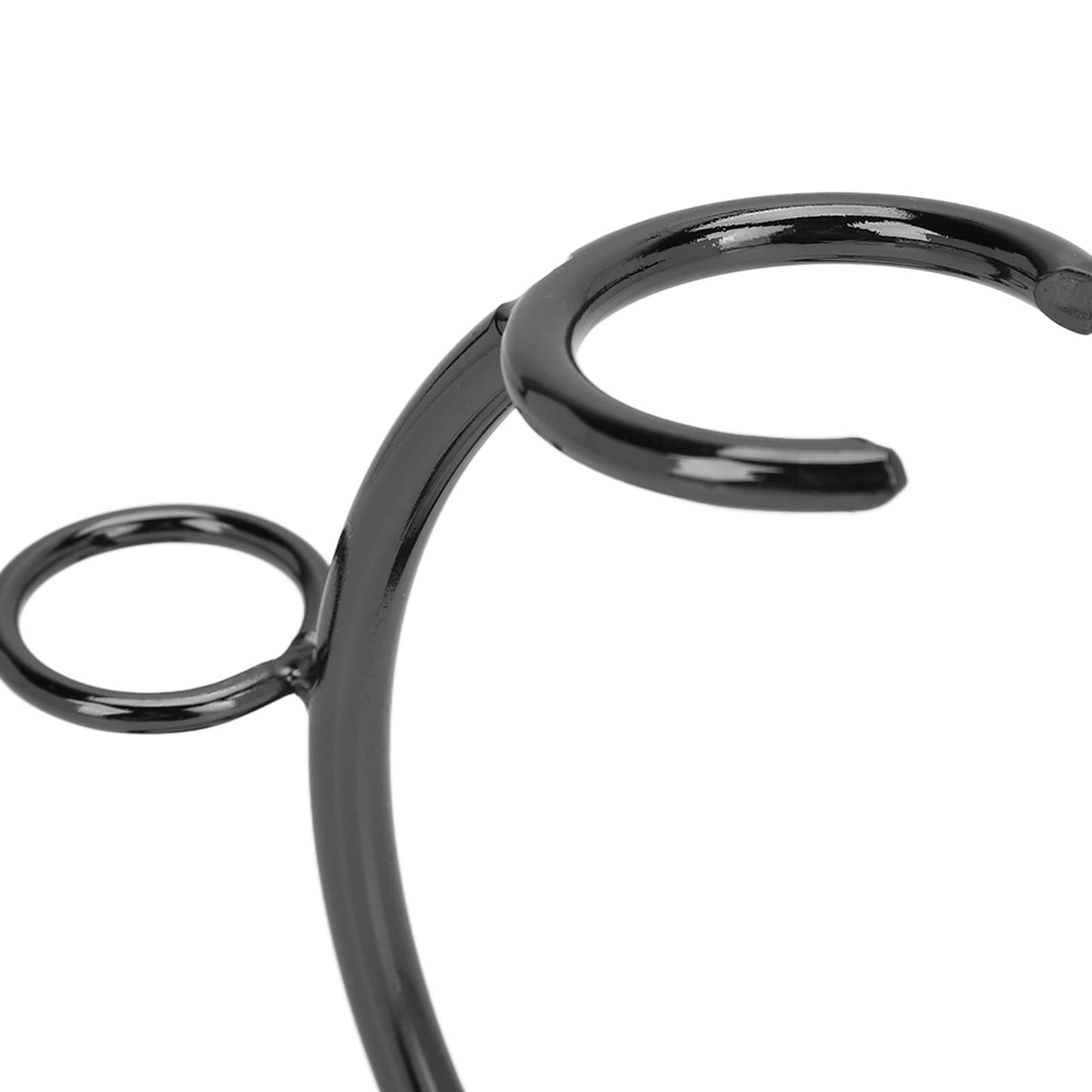 Safety Razor Stand, Stainless Steel Brush Shaving Holder Storage Shave Organizer Extra Stability Non slip Base Modern Fast Drying Accessory for Man Women Shower Room Bathroom Countertops Tool(Black)