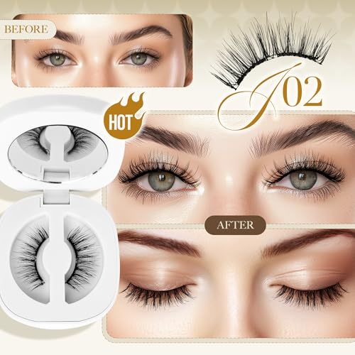 Magnetic Eyelashes with Applicator - Reusable Soft Lashes, No Glue