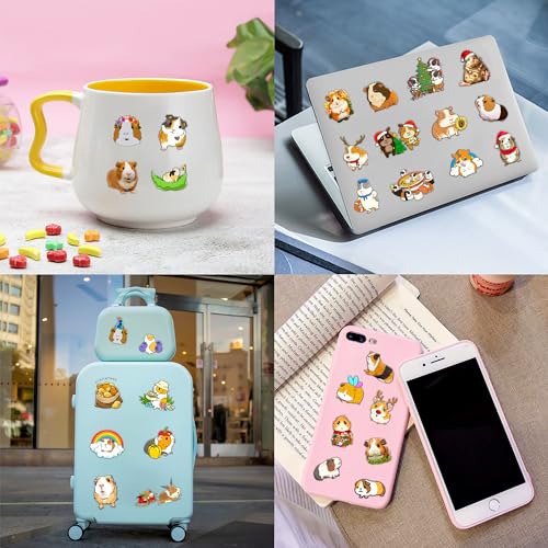 101 PCS Cute Guinea Pig Temporary Tattoos Themed Birthday Party Decorations Favors Supplies D?cor Hamster Pet Mouse Animal Tattoo Stickers Gifts For Game Boys Girls Classroom School Prizes Reward