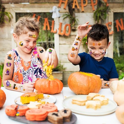 50 PCS Halloween Temporary Tattoos for Kids Party