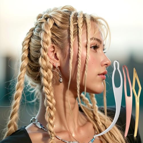 8Pcs Interlocking Locking Tools for Locs Dreadlocks Hair Styling Retightening