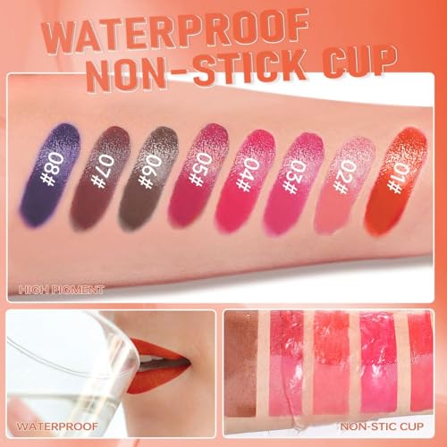 3-Pc Peel Off Lip Stain & Lip Oil 2-in-1 Dual-Ended Waterproof Tint