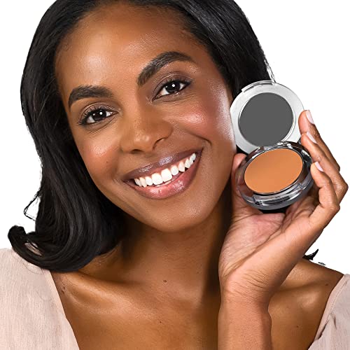 PUR Beauty 4-in-1 Pressed Mineral Makeup Powder Foundation with SPF 15 - Concealer & Finishing Compact Pressed Powder for Face - Buildable Medium to Full Coverage Foundation Powder (Deeper)