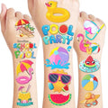 Summer Pool Beach Temporary Tattoos 100PCS Kids Party Favors