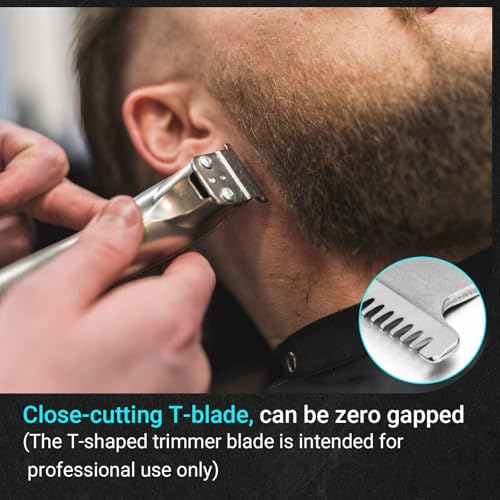 T-Blade Replacement for Andis T-Outliner GTO, GO, and SLS Trimmers, 04521 Sliver Stainless Steel T-Blade