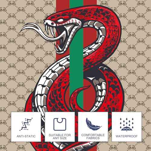 Barber Capes Hair Cutting Capes Salon Stylist Capes with Snaps Waterproof Professional Large Barber Hairdresser Gown Cape- 63¡±¡¿ 56¡±(SNAKE)