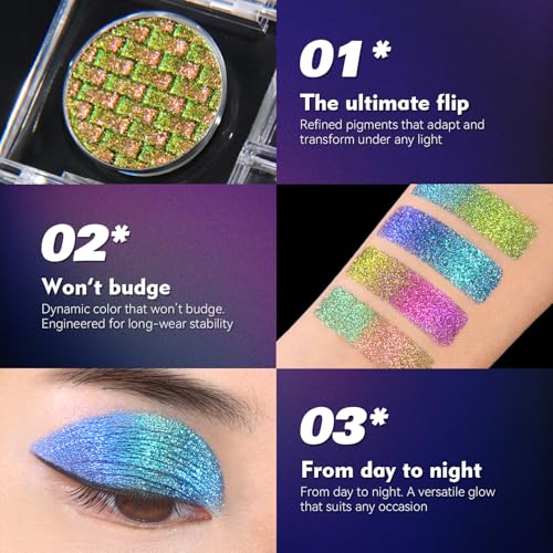 Multichrome Eyeshadow Palette | Waterproof Glitter Shimmer