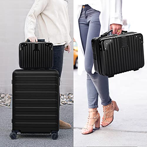 BSTKEY Portable Hard Shell Makeup Travel Case with Elastic Band