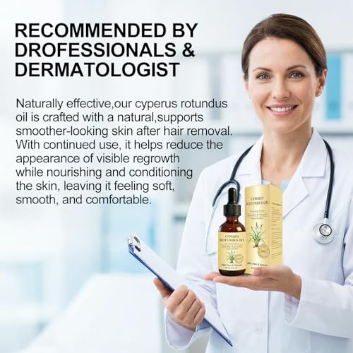Cyperus Rotundus Oil for Hair Removal & Skin Care - 2 fl Oz