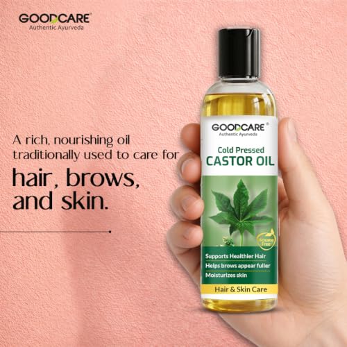 Goodcare Pure Castor Oil 6.76 FL OZ - Cold Pressed Hair & Skin