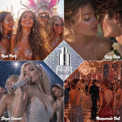DAGEDA Rainbow Body Glitter Spray 30ML - Holographic Shimmer