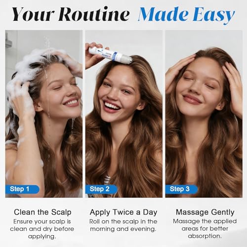Hair Growth Serum Roll-On | Caffeine & Rosemary for Thinning Hair