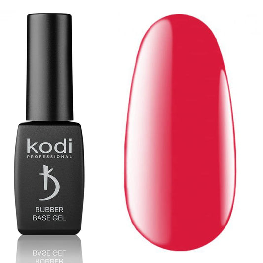 Kodi Professional COLOR Rubber Base Gel 7ml. (0.23 Fl.Oz.) NEON/MILKY/GRAY/ILLUMINATING/Gel LED/UV Nail Coat Soak Off ORIGINAL (Base Color "WATERMELON", 8ml.)