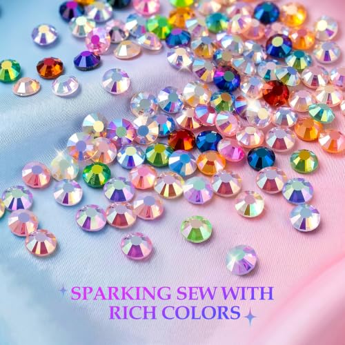 40,000 Pcs Flatback Rhinestones Bedazzling Kit - 30 Colors