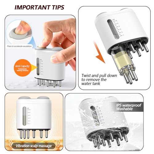 Minoxidil Hair Oil Applicator with Scalp Massager - 2-in-1 Treatment