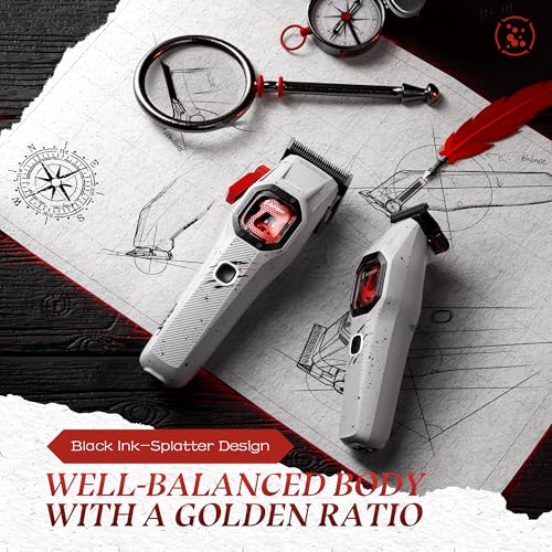 SUPRENT FANGS Professional Hair Clippers with AI Speed Control