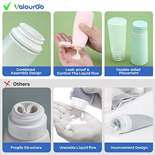 TSA Leak Proof Travel Bottles 3.4oz 4-Pack
