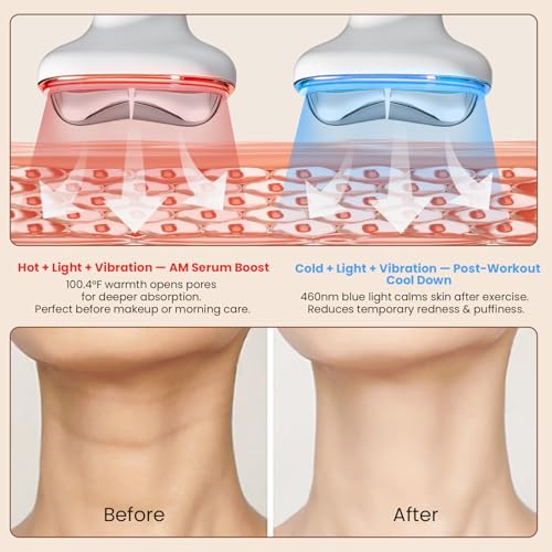 YueLi 7-in-1 LED Microcurrent Facial Device with Hot & Cold Therapy