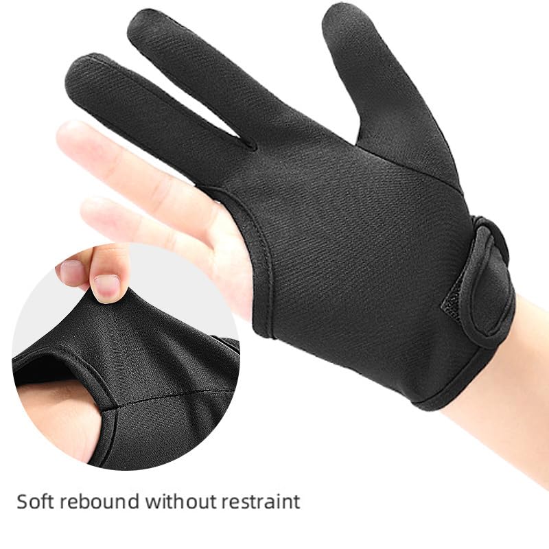 Heat Resistant 3-Finger Hair Styling Gloves | Professional Flat Iron Mitt