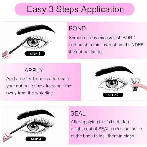 Lash Bond and Seal Mascara for Long Lasting Waterproof Eyelash Extensions - 5ml+5ml