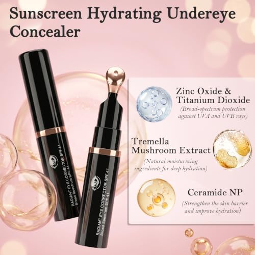 Re. Misoo SPF 41 Under Eye Concealer & Brightener with Sunscreen, Dark Circles Cover