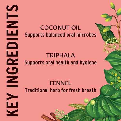 Banyan Botanicals Cinnamon Daily Swish ? Organic Ayurvedic Pulling Oil with Coconut Oil ? Mouthwash for Fresh Breath and Sparkling Oral Health* ? 24 oz ? Non GMO Sustainably Sourced Vegan