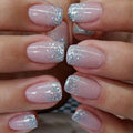 CurvLife Short Press-On Nails Kit - Reusable Glossy Gel False Nails