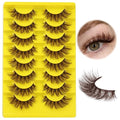 Brown Lashes Natural Look False Eyelashes 8 Pairs