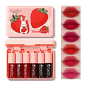 Eakroo 6-Color Lip Tint Stain & Blush Set, Waterproof Liquid Lipstick