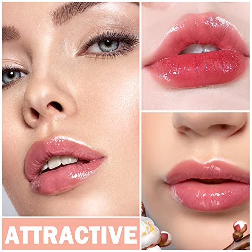 6-Piece Lip Gloss Set - Nude Pink Glossy & Moisturizing