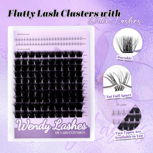 Wendy Lashes Cluster Extensions 149pc DIY 10-16mm