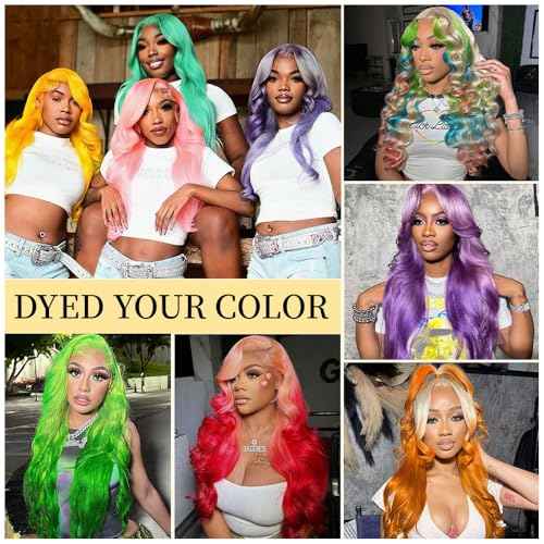 613 13x6 Lace Front Wig Human Hair 30 Inch 100% Real Blonde Wig Human Hair Body Wave HD Lace Front Wigs Human Hair 200 Density Easily Stained No Tangle Minimal Shedding Longer Life