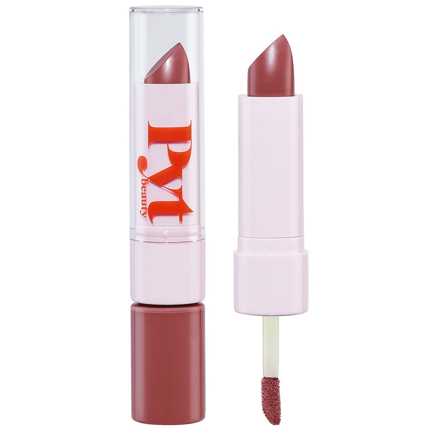 PYT BEAUTY Lip Duo, Berry Lipstick and Lip Gloss, Hydrating Combo, Hypoallergenic, Vegan Makeup, 1 Count