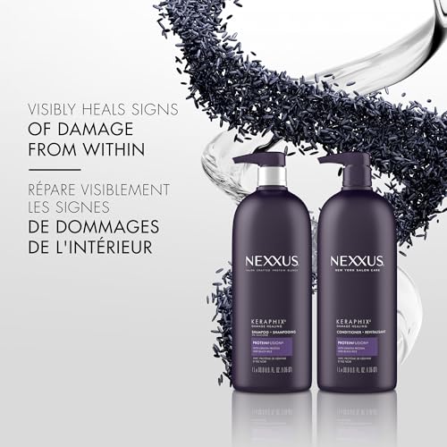 Nexxus KERAPHIX Shampoo for Damaged Repair Hair Powered by KRT Keratin Resistance Therapy with Liquid Crystal Amino Acids 33.8 fl oz