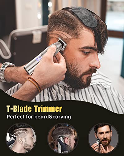 Romanda Hair Clippers for Men Cordless,Mens Clippers and Trimmers Set,Barber Clippers Set for Cutting,Hair Clippers Kit