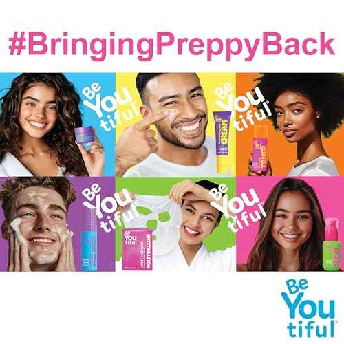 BeYOUtiful Vitamin C Face Serum, Preppy Skin Care for Teens, Tweens, and Kids, Acne Treatment for Girls and Boys, Brightening Moisturizer, 1.35 fl oz.