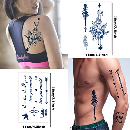 Semi Permanent Tattoo 6-Sheet Pack – 1-2 Weeks Long Lasting
