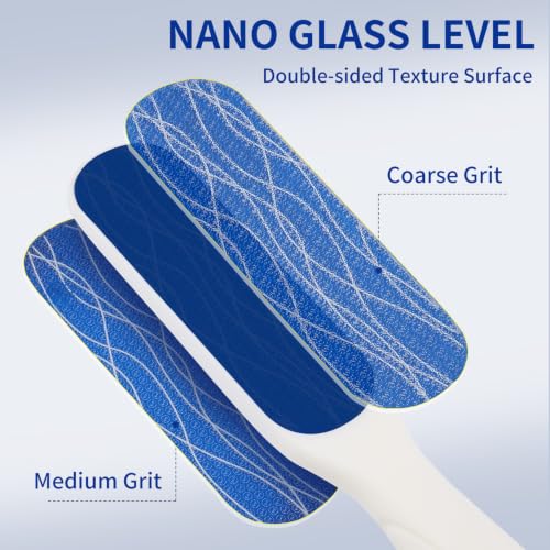 Diodiva Nano Glass Foot File - Double-Sided Heel Scraper & Callus Remover