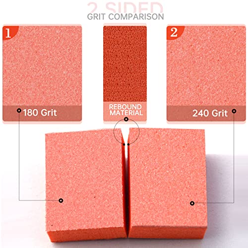 Maryton Mini Nail Buffer Blocks 180/240 Grit - 50 Pack