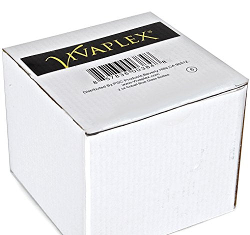 Vivaplex 6 Pack 2 oz Cobalt Blue Glass Bottles with Fine Mist Sprayers for Essential Oils