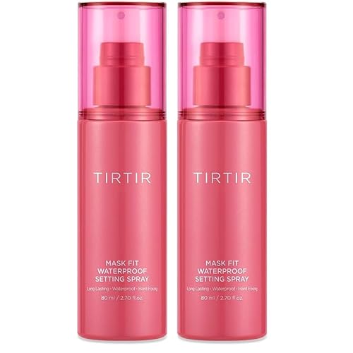 TIRTIR Waterproof Setting Spray ? 24 Hour Long Lasting Fix, Sweatproof Water Resistant Makeup Finisher ? Ethanol Free, Semi Matte Finish for Oily Skin ? Korean Makeup Fixer (Pack of 2)