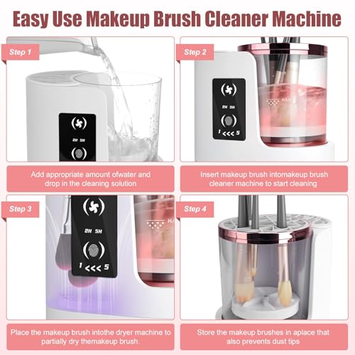Electric Makeup Brush Cleaner & Dryer - 3 in 1
