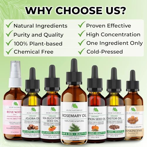 100% Pure Rosemary Oil for Hair Growth & Scalp Health