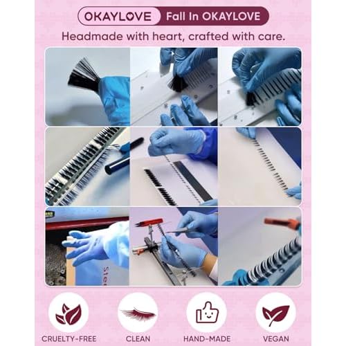 OKAYLOVE Manga Lash Clusters, BUNNY 8-18mm Natural Anime Eyelash Clusters with Spikes, 120pcs CC Curl Fairy Individual Lashes Clear Band Wispy Cluster Eyelashes Extensions for Party, Cosplay