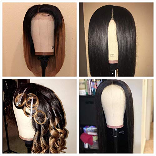 Cork Canvas Block Head Mannequin 22" Wig Display